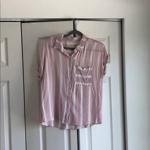 Pink short sleeve shirt